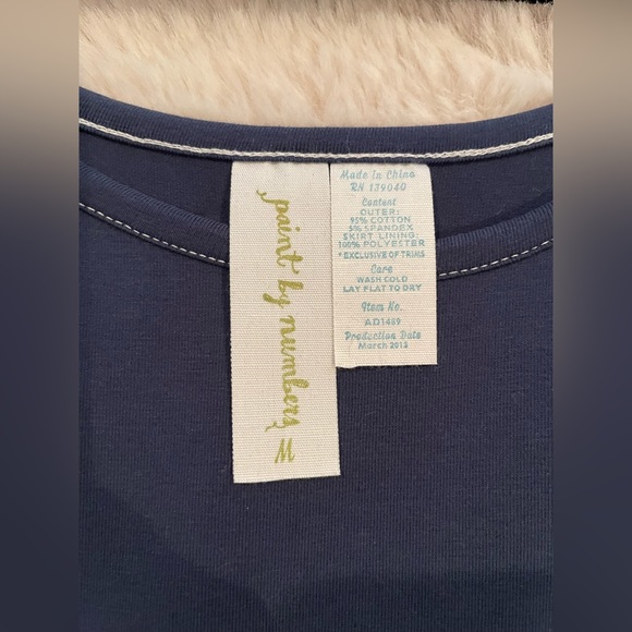 Matilda Jane Navy Dress With Gray Ruffle Petticoat Skirt - Picture 4 of 6